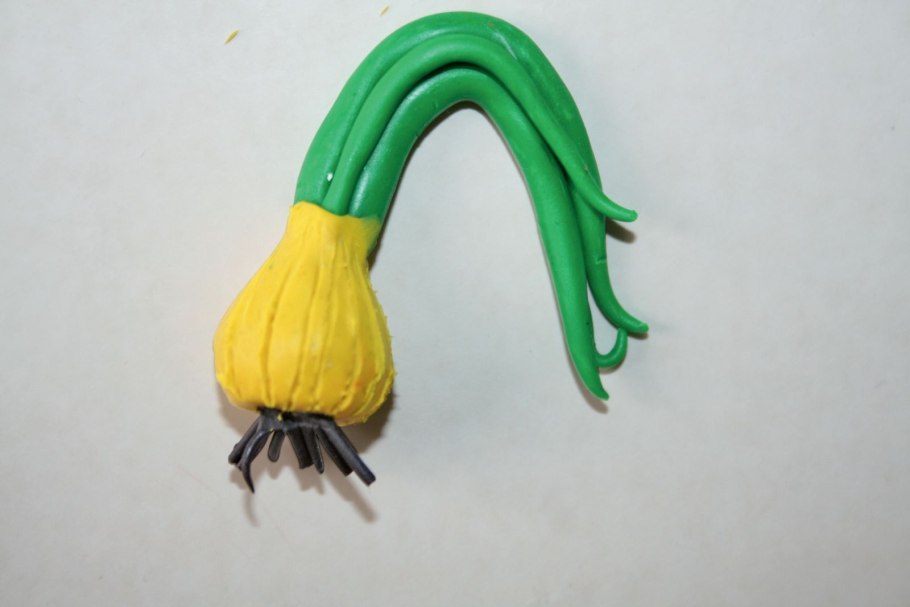 Лук порей мультяшный