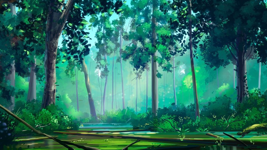 Нарисовать лес