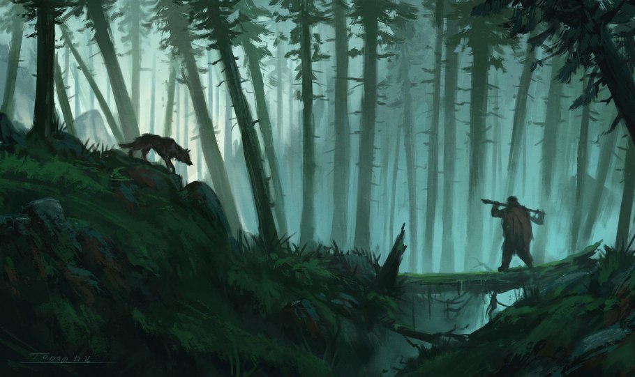 Хвойные леса арт