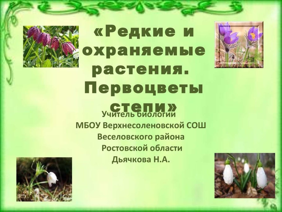 Животные и растения красной книги