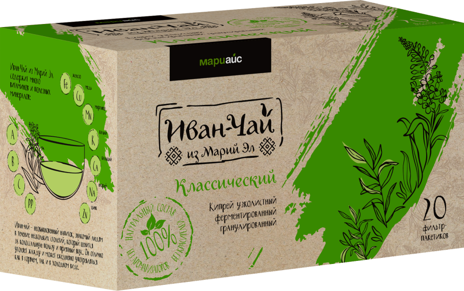 Белый медведь в цветах