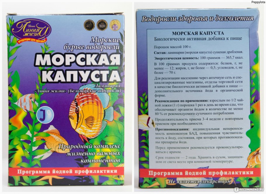 Водоросли нори в море