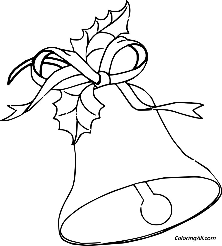 Колокольчик раскраска