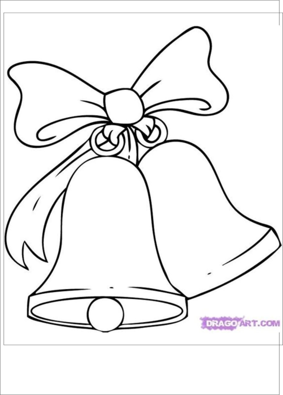 Раскраска звоночек колокольчик