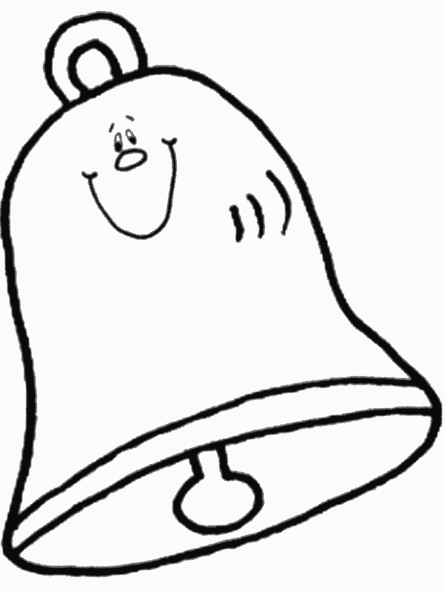 Колокольчик раскраска для детей