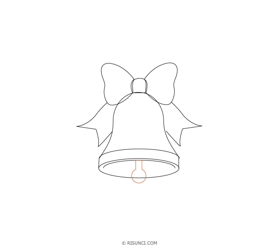 Колокольчик карандашом школьный