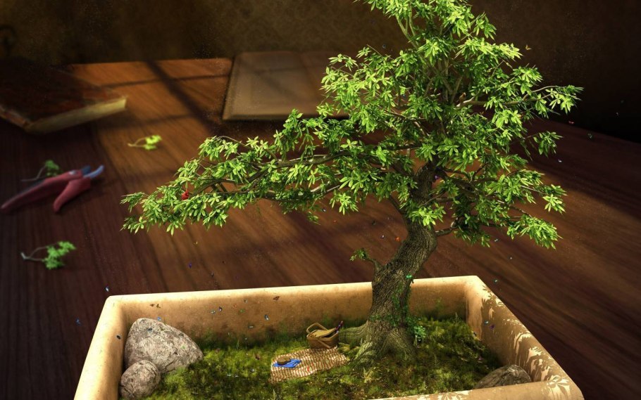 Маленькое дерево в горшке