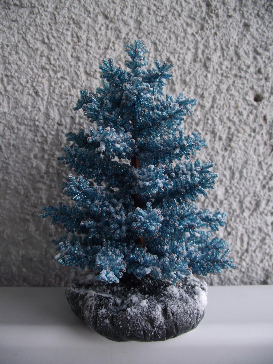 Голубая ель из экокуба