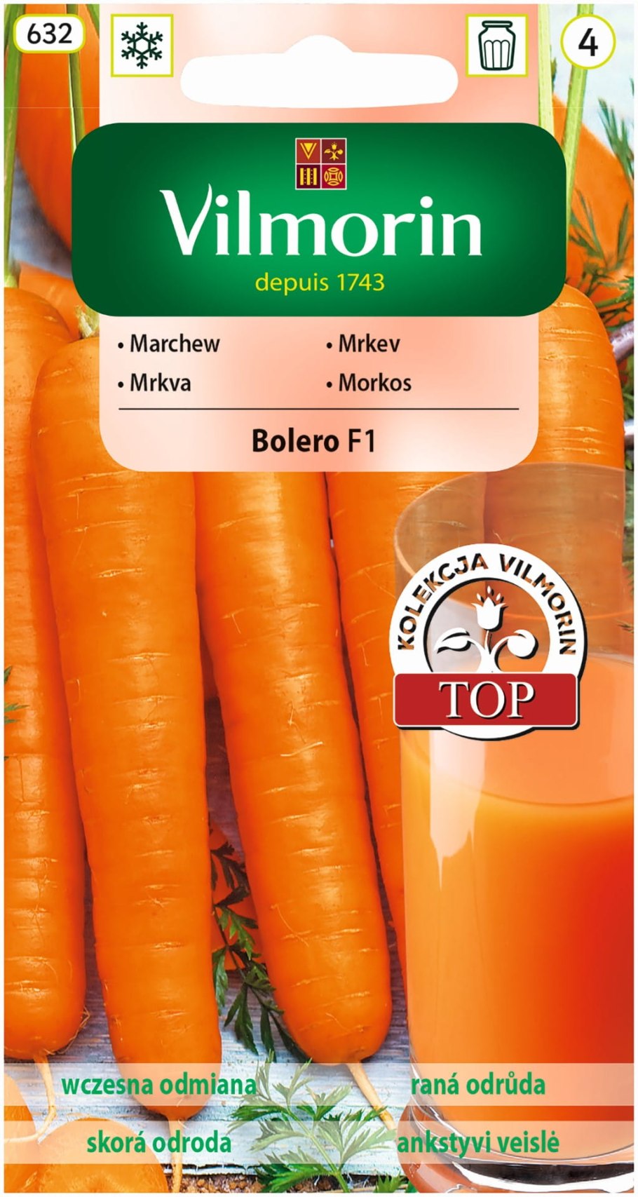 Морковь болеро f1