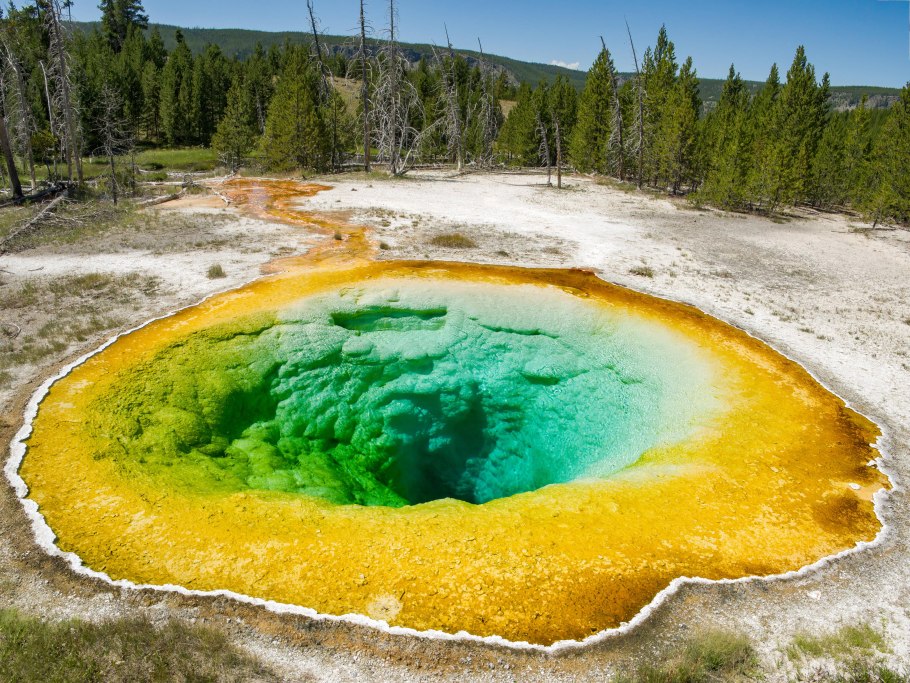 Озеро утренней славы Йеллоустонский парк
