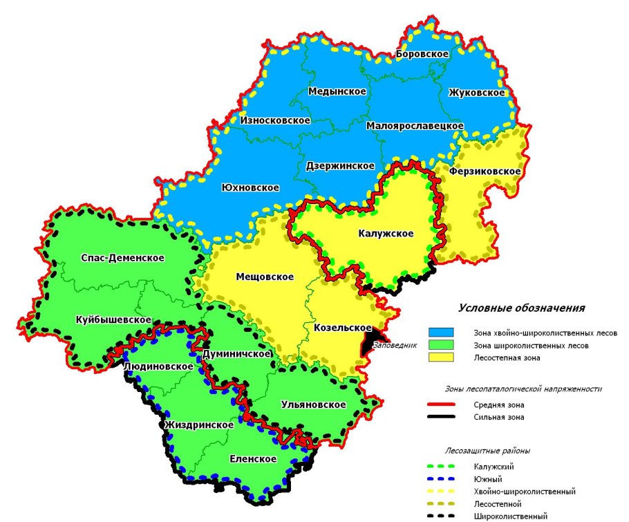 Природные зоны Калужской области