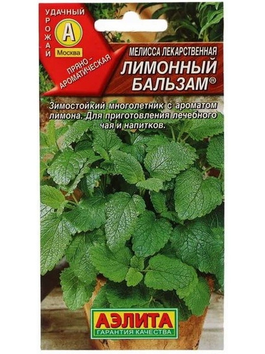 Мелисса лимонный аромат 0,2г (семена от Ганичкиной) ботаника