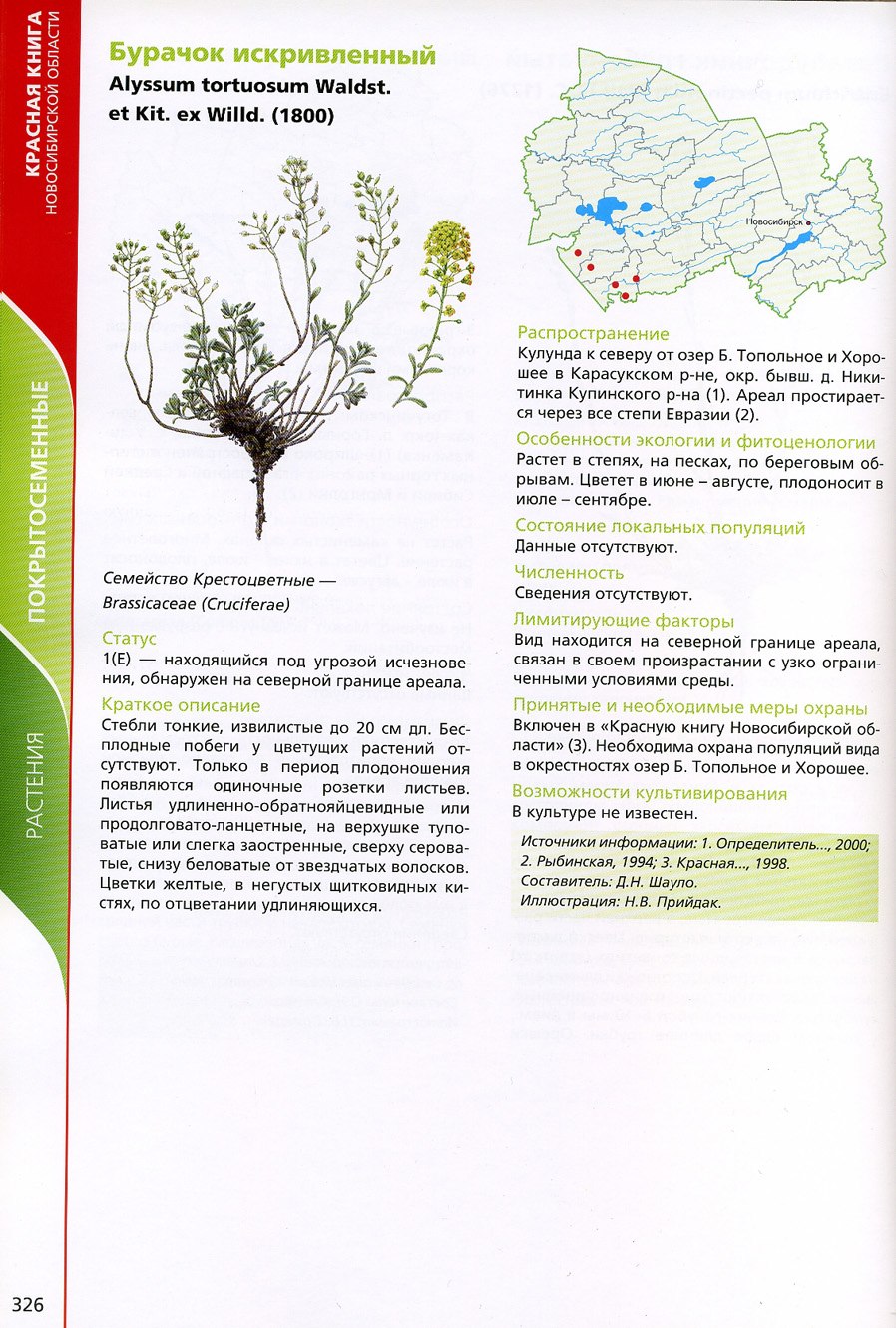 Растения Новосибирской области занесенные в красную книгу