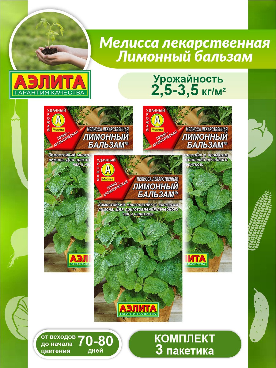 Мелисса лимонный бальзам Аэлита