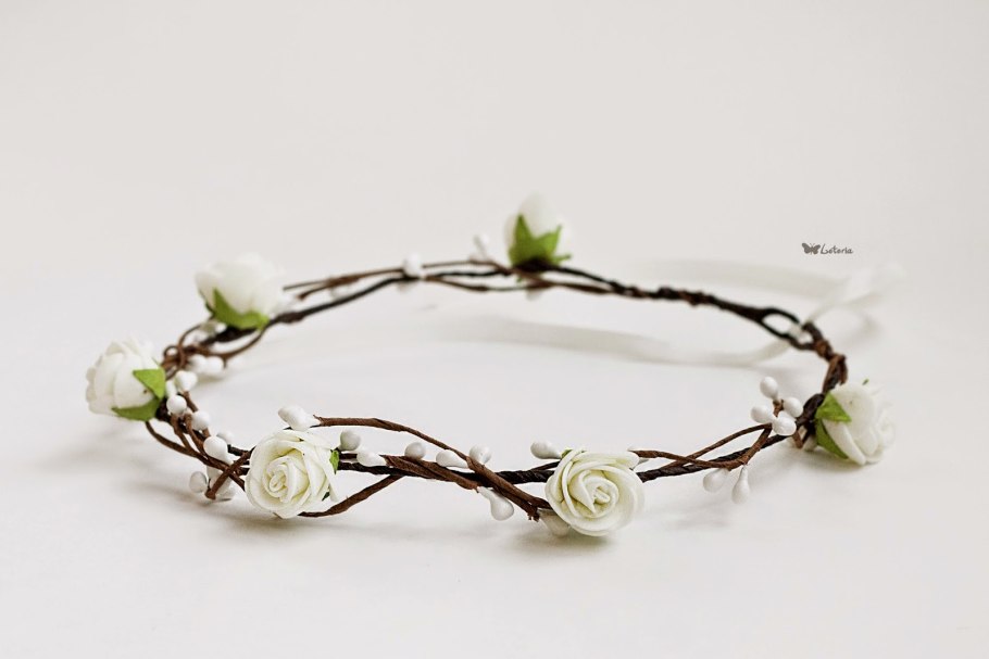 Лавровый венок на голове