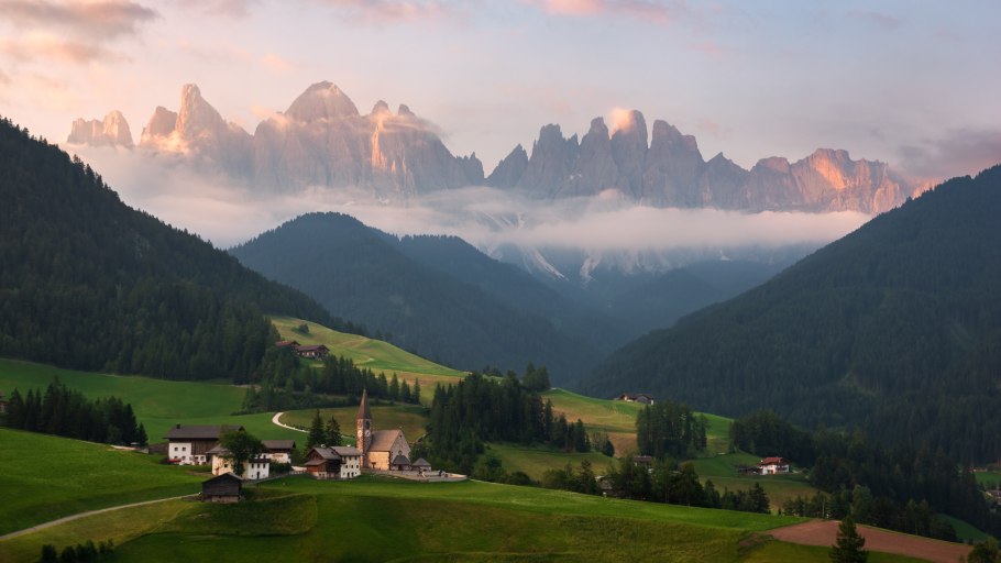 Санта Маддалена Доломитовые Альпы Италия