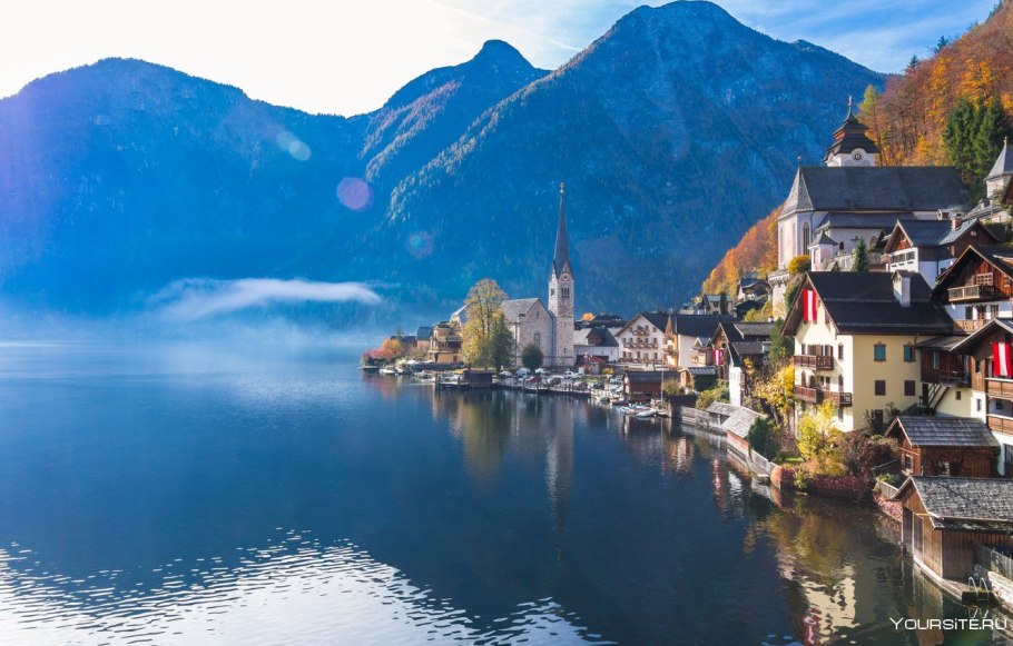 Озеро в Австрии Хальштатт