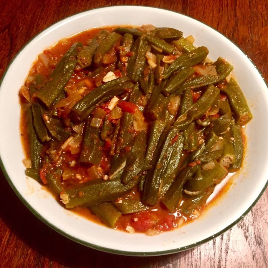 Бамия тушеная