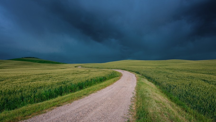 Италия Проселочная дорога