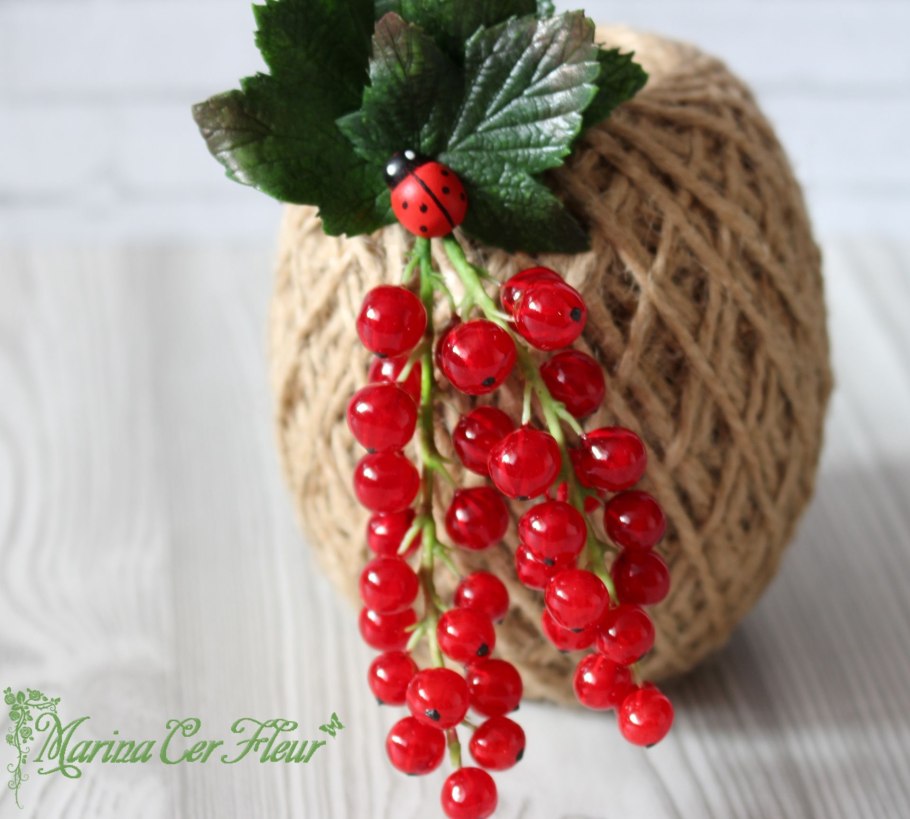 Кружка фарфор смородина