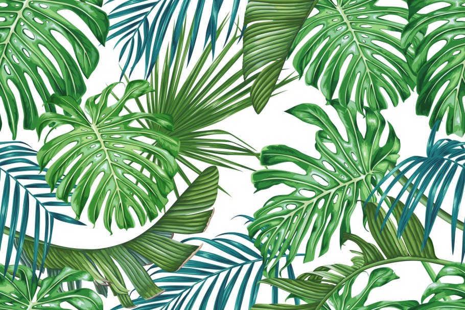 Тропические листья