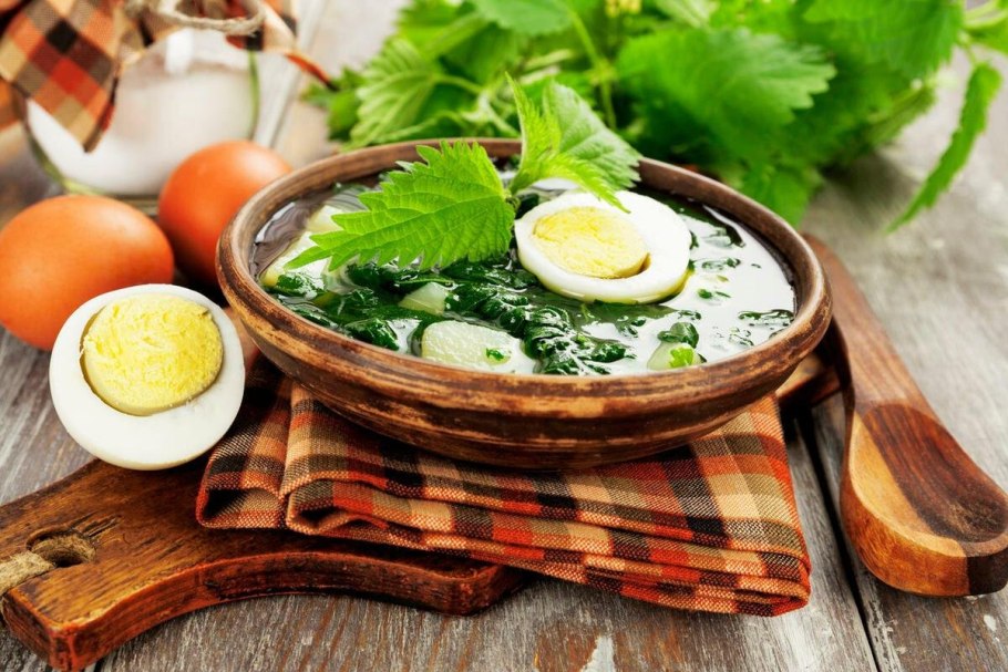 Щи из крапивы и щавеля