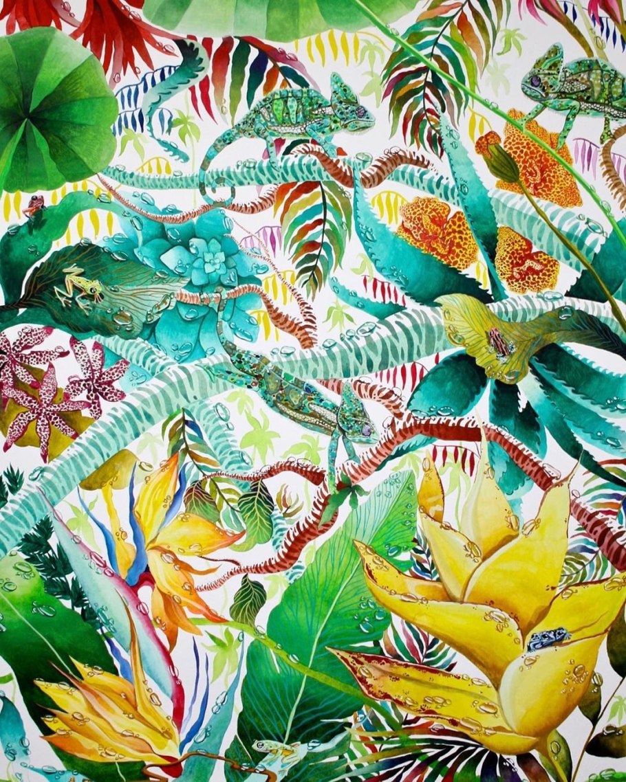 Принт Урбан Джангл монстера