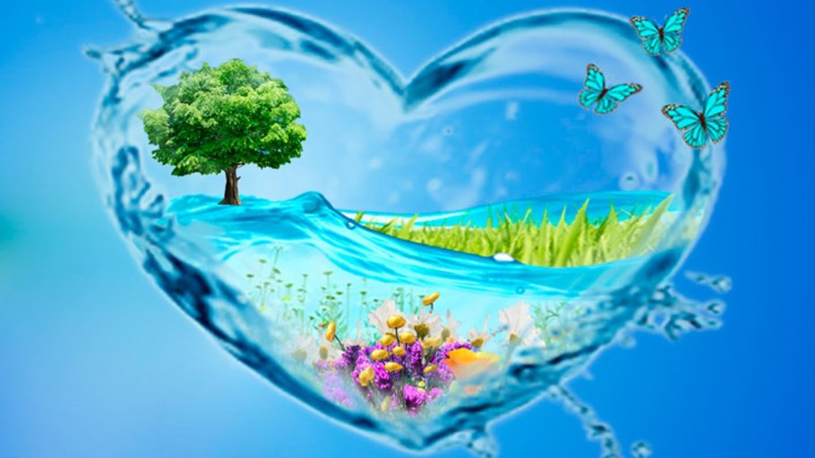 Цветущие сады и водопады