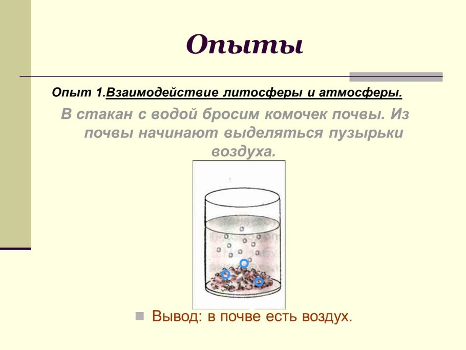 Пузыри в воде