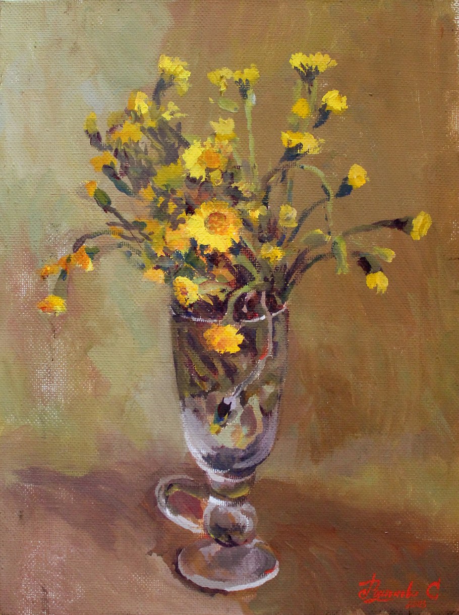 Рисование красками мать и мачехи