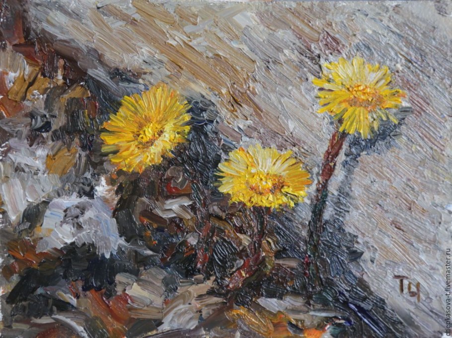 Мать и мачеха картина маслом