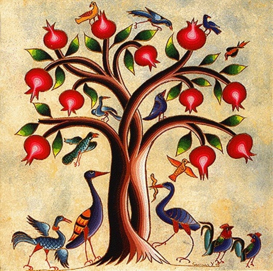 Гранатовое дерево армянский символ