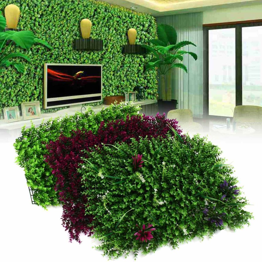 Искусственный газон на стену декор