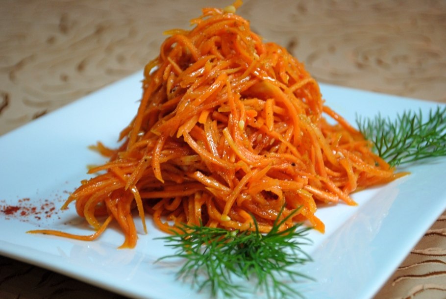 Салат с морковью по-корейски