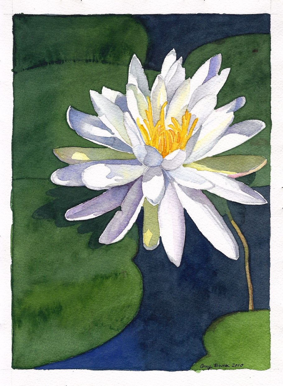 Рисование кувшинка