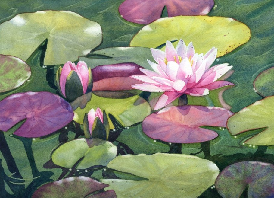 Картина Лотосы Импрессионист Нортон Льюис