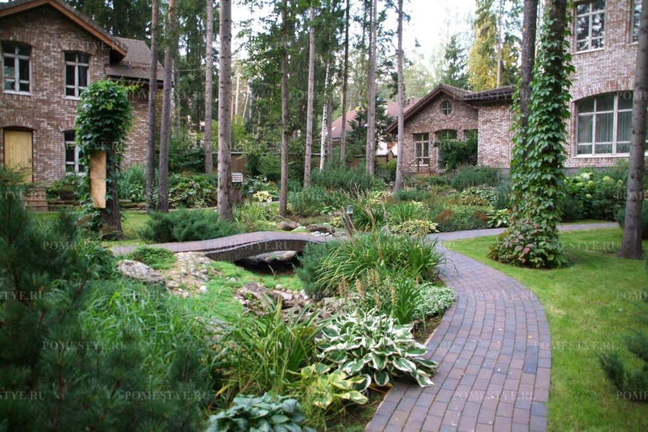 Ландшафт в стиле русская усадьба