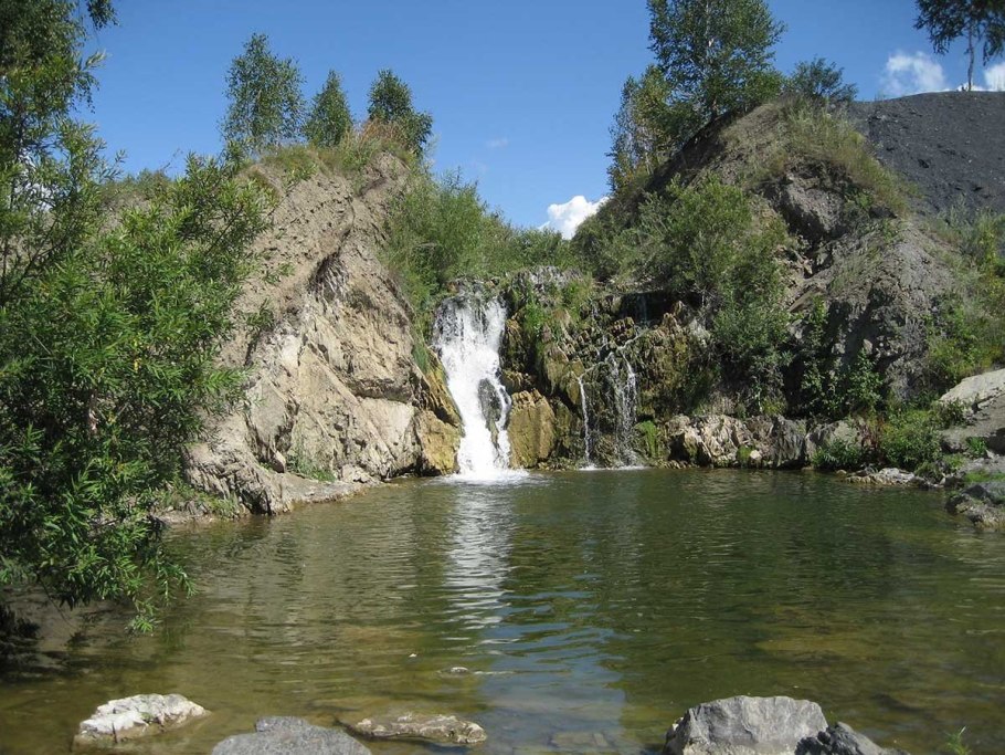 Беловский водопад Новосибирская область