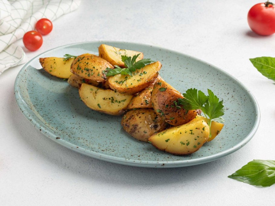 Запеченный картофель ресторанная подача