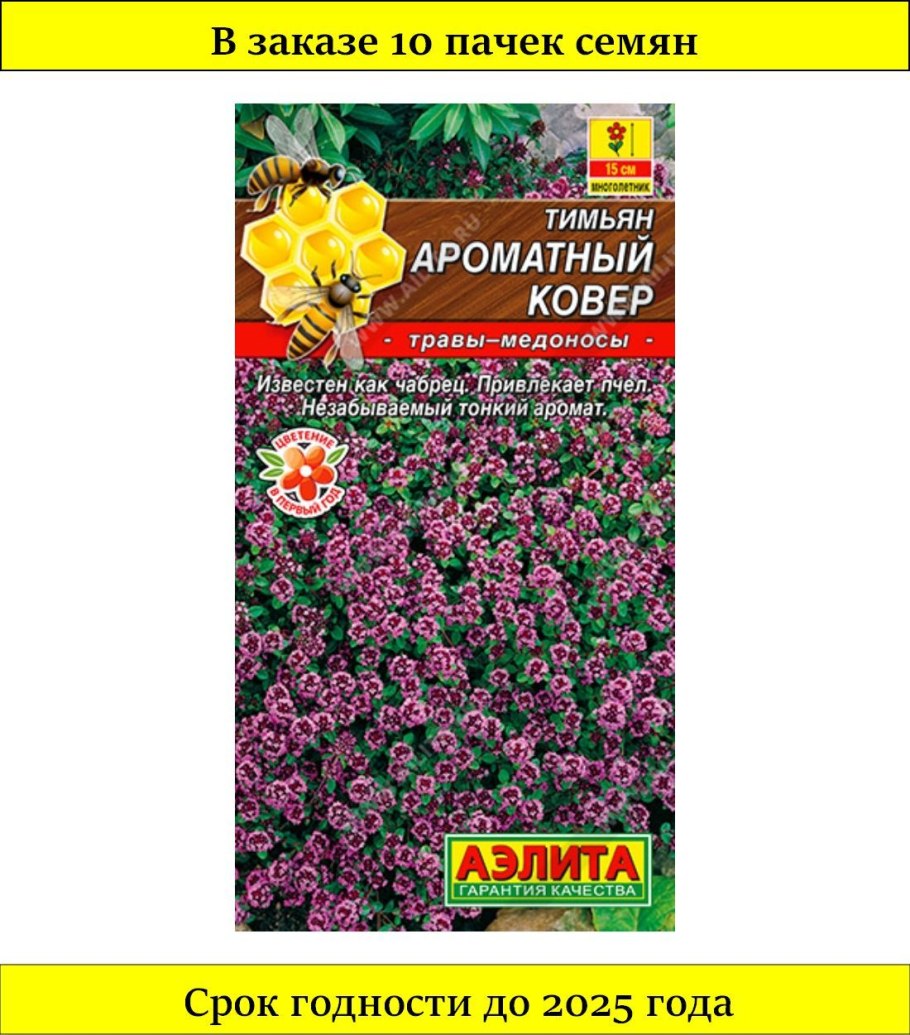 Семена тимьян Золушка Аэлита