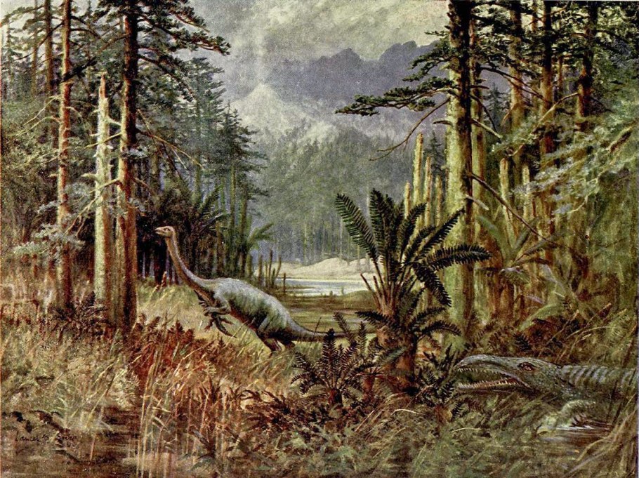 Мезозойская Эра растения