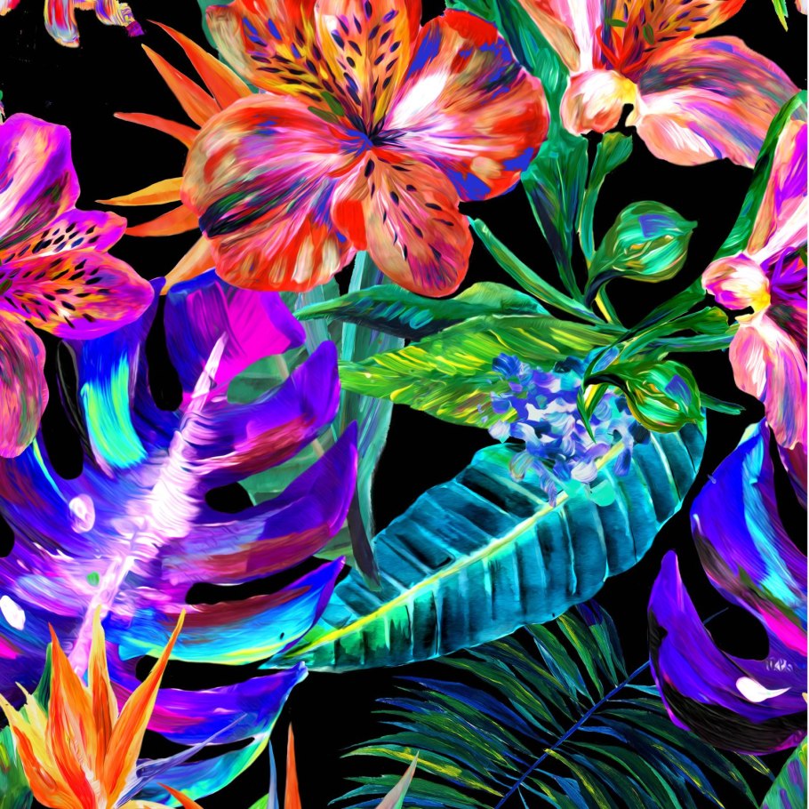 Яркие экзотические цветы