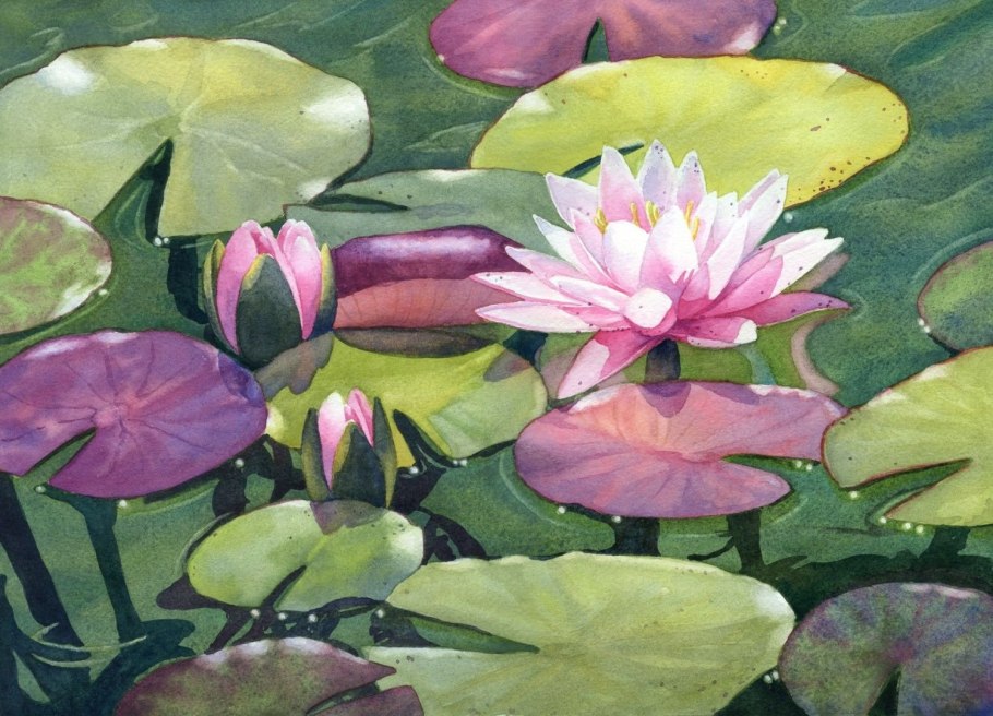 Картина Лотосы Импрессионист Нортон Льюис