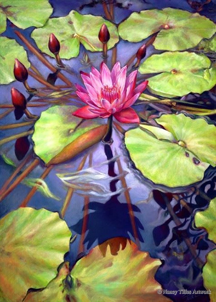 Кувшинки живопись