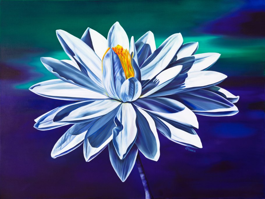 Алмазная кувшинка арт