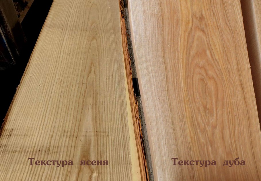 Ясень и дуб древесина