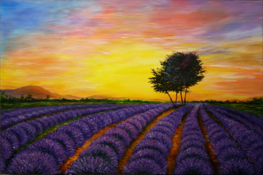 Пейзаж с лавандой