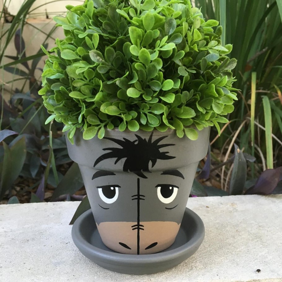 Цветочный горшок лицо