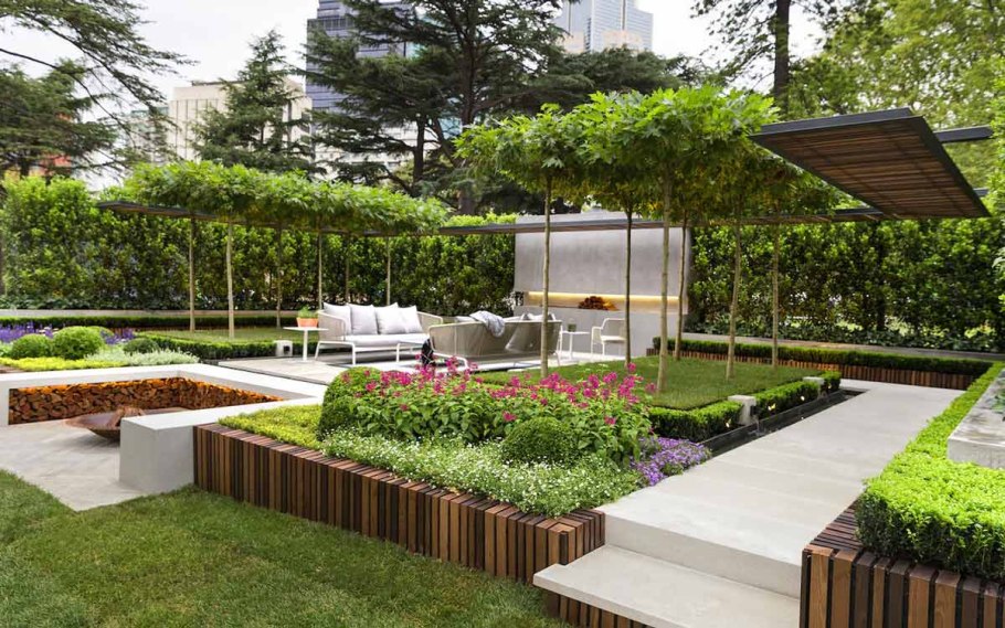 • Сад в стиле Модерн (современный сад)