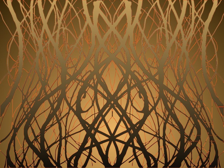 Дерево в стиле витраж